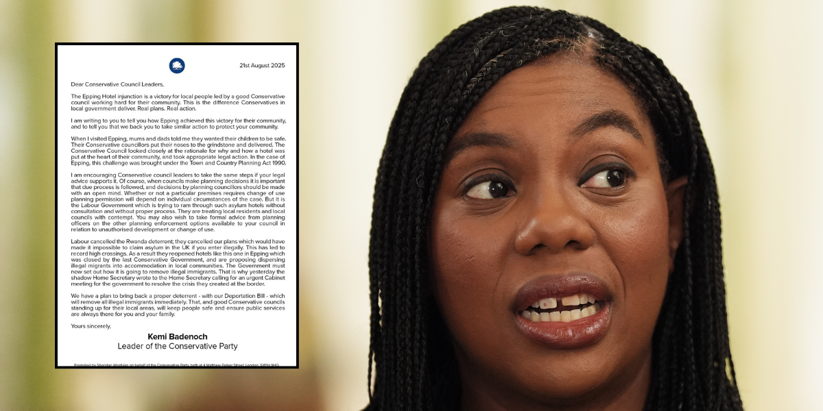 NextImg:Kemi Badenoch tells Tory council leaders to follow blueprint of Epping migrant hotel victory