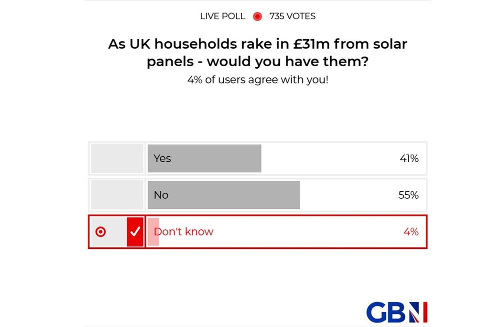 POLL OF THE DAY: As British households rake in \u00a331m from solar panels - would you have them on your home? YOUR VERDICT