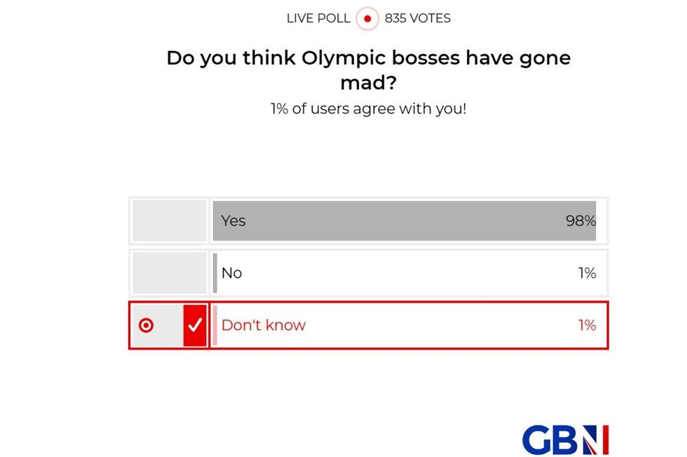 POLL OF THE DAY: Do you think Olympic bosses have gone mad? YOUR VERDICT