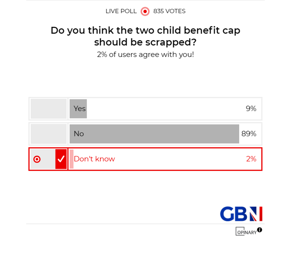 POLL OF THE DAY: Do you think the two child benefit cap should be scrapped? - YOUR VERDICT