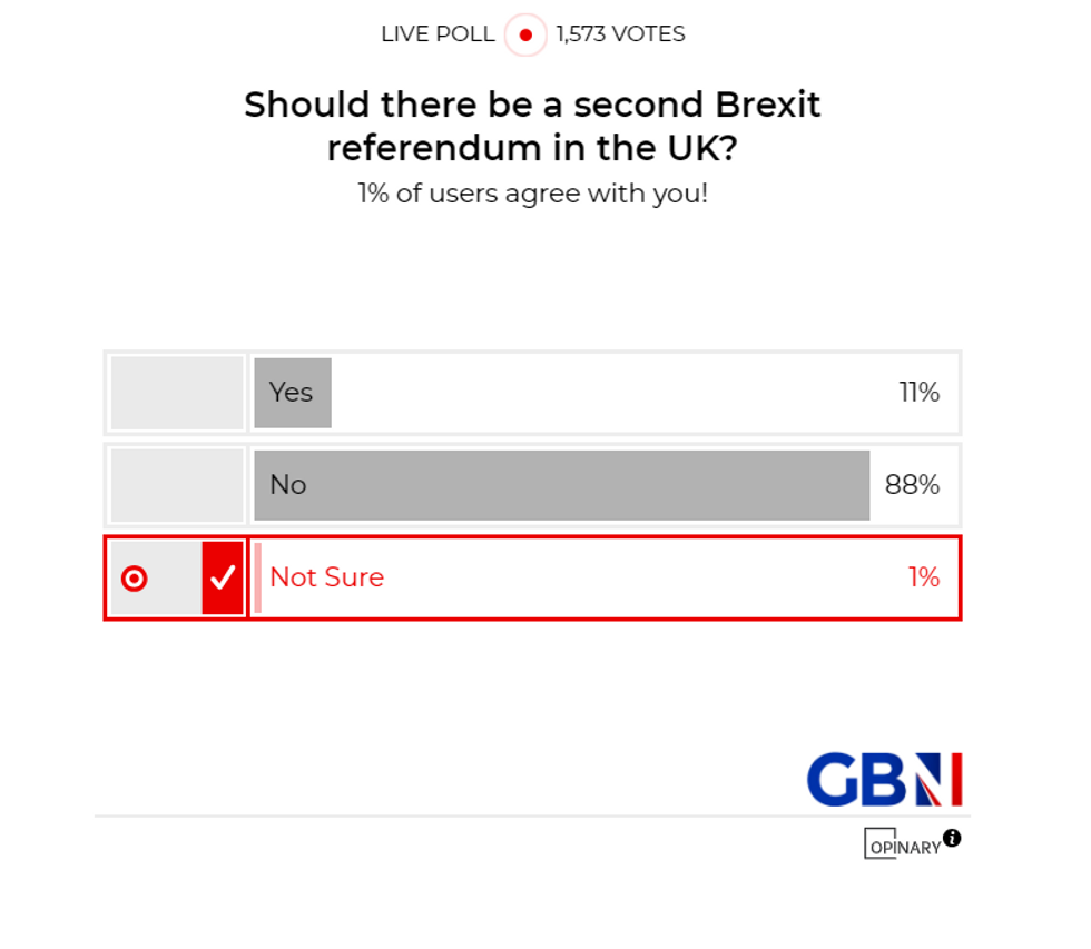 POLL OF THE DAY: Should there be a second Brexit referendum in the UK? YOUR VERDICT