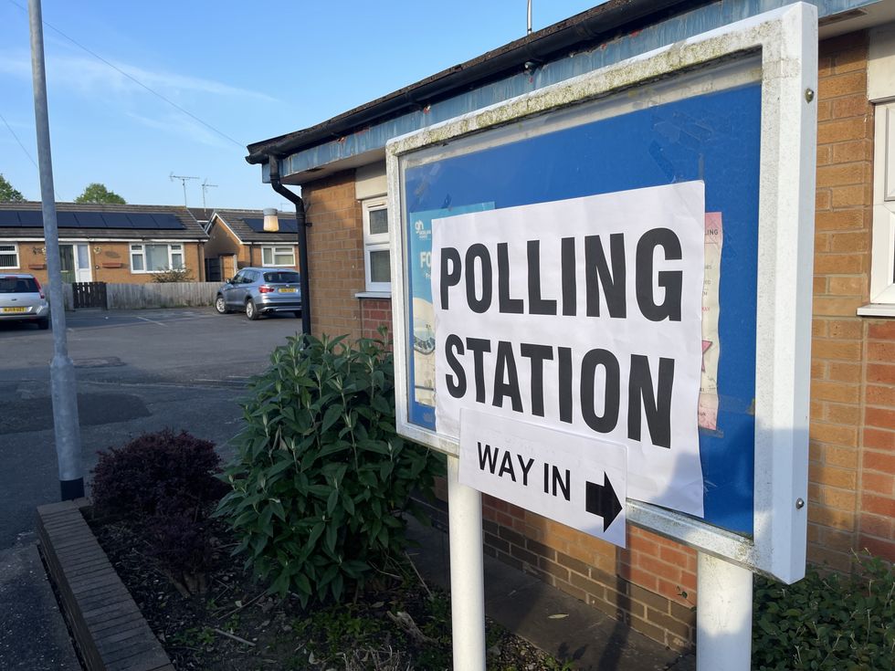 Polling station in Nottingham