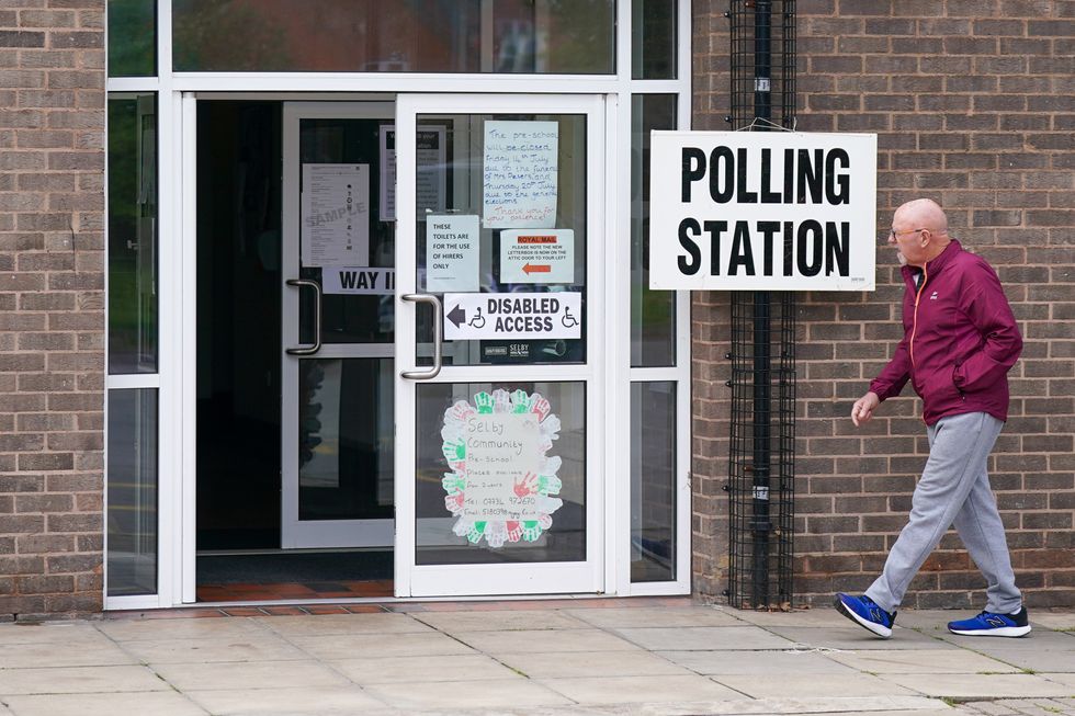 Polling Station sign