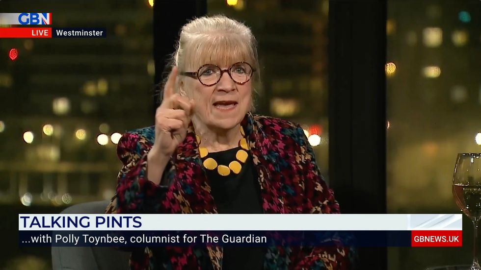 Polly Toynbee told Nigel Farage 'you will be in the minority'.