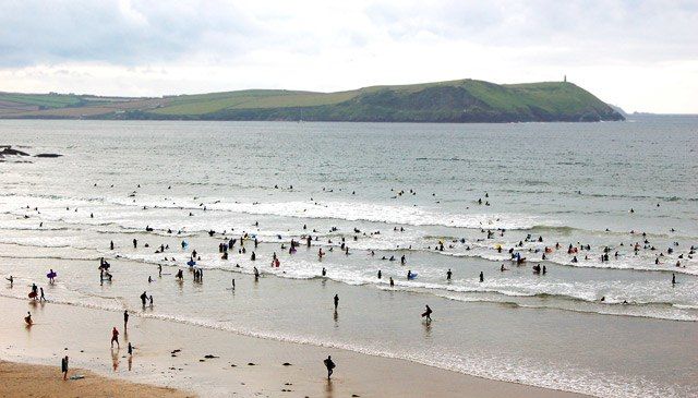 Polzeath is a popular seaside holiday destination