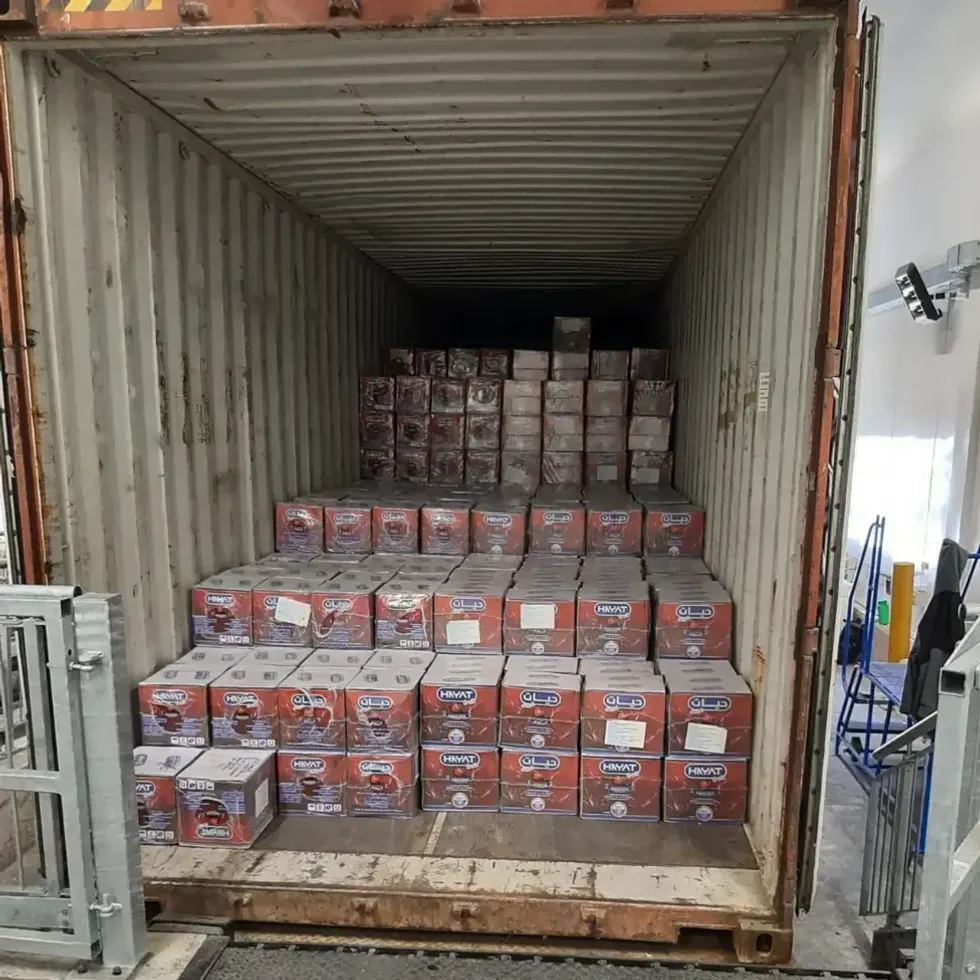Pomegranate juice shipment
