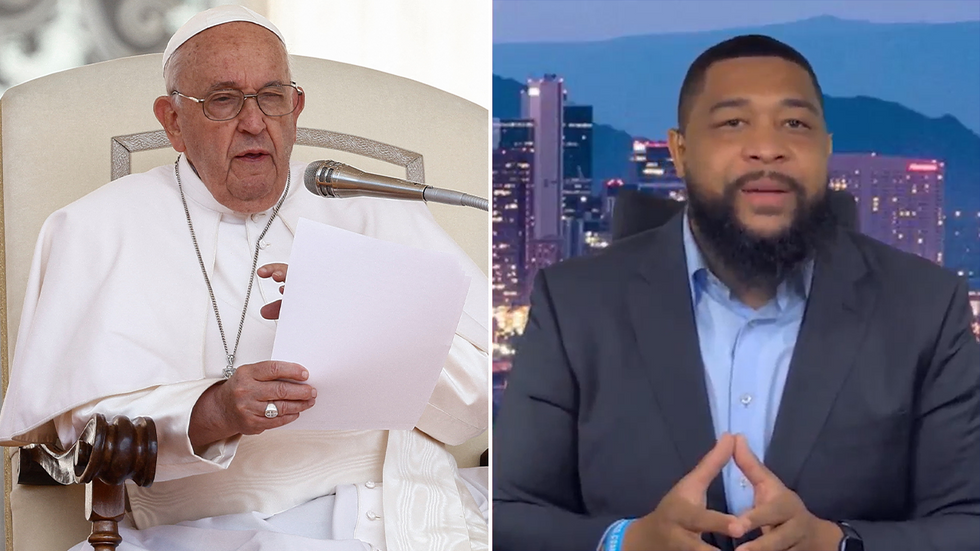 Pope Francis and Brandon Tatum