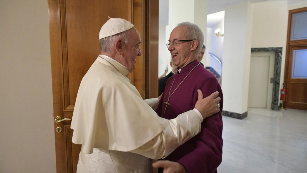 Pope Francis and Justin Welby