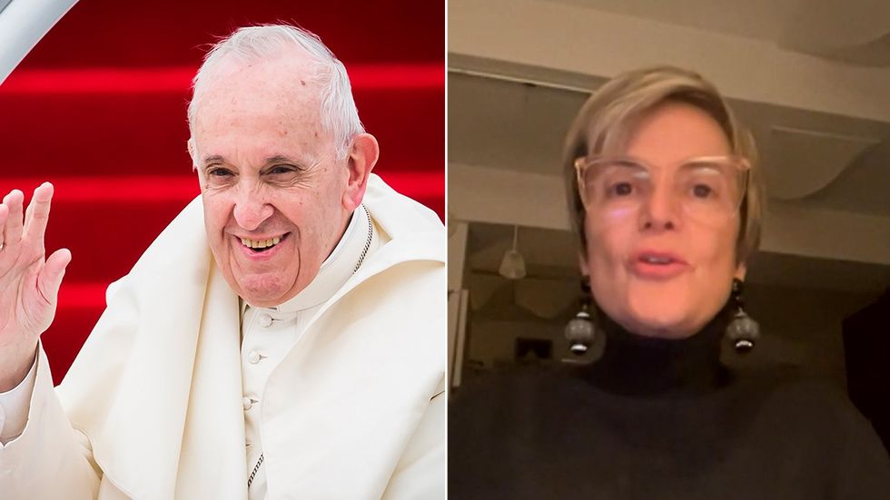 Pope Francis and Princess Gloria
