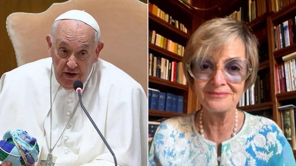Pope Francis and Princess Gloria