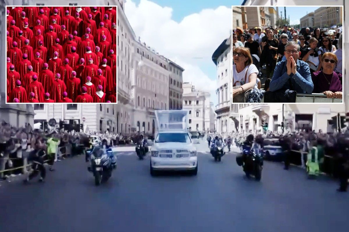 Pope Francis funeral LIVE: Pontiff's coffin taken to final resting place in major break from tradition