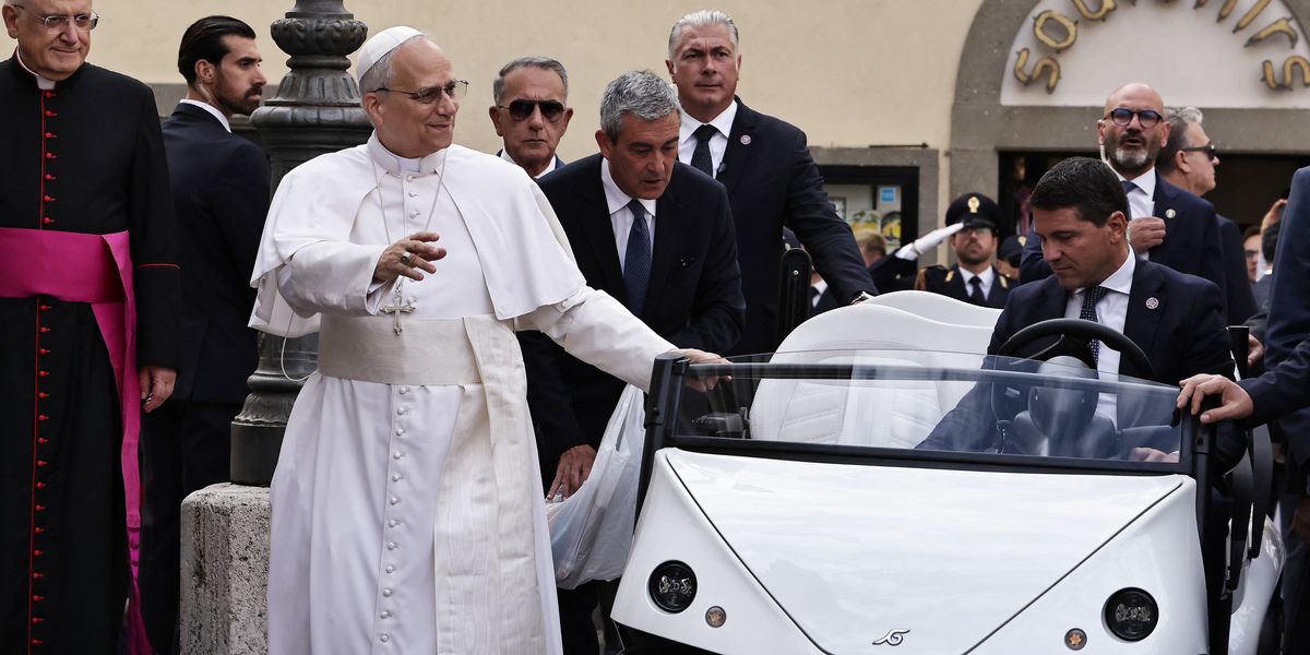 NextImg:Pope Leo receives two new electric vehicles after Mercedes granted 'wish' to late Pope Francis