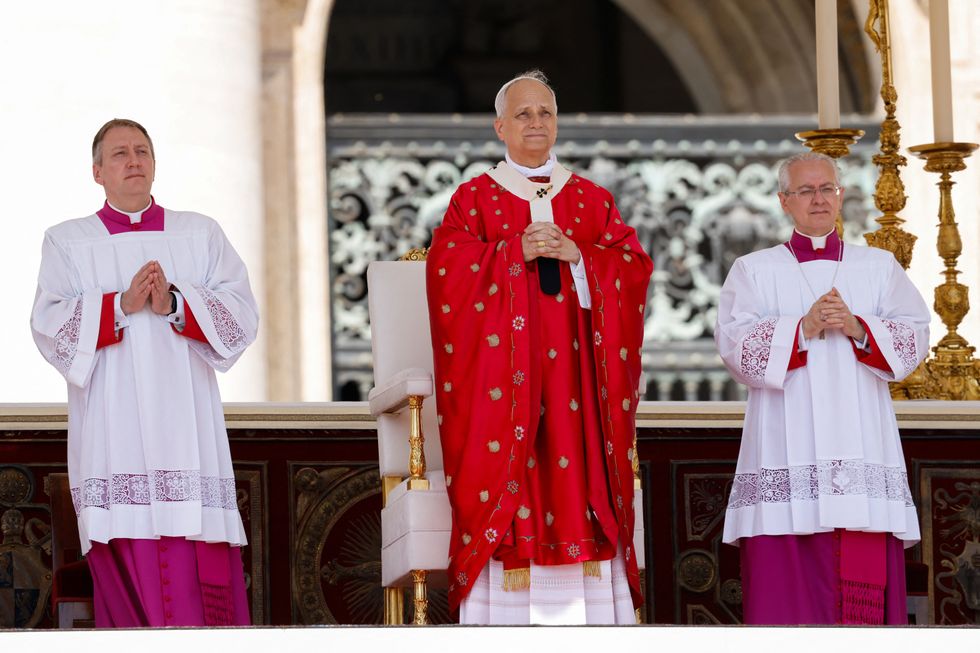 Pope Leo XIV leads the mass for the Jubilee of the Ecclesial Movements, at the Vatican