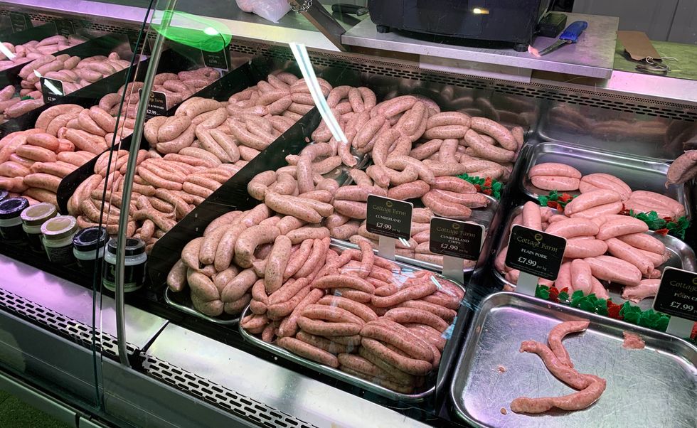 Pork sausages