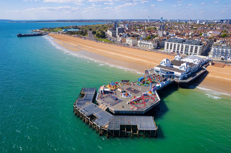 Portsmouth beach and pier