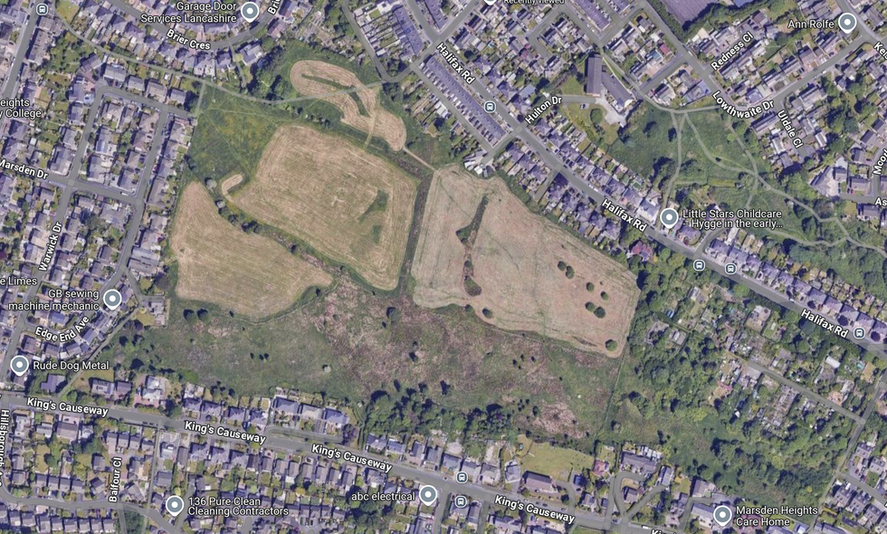 Possible site of graveyard