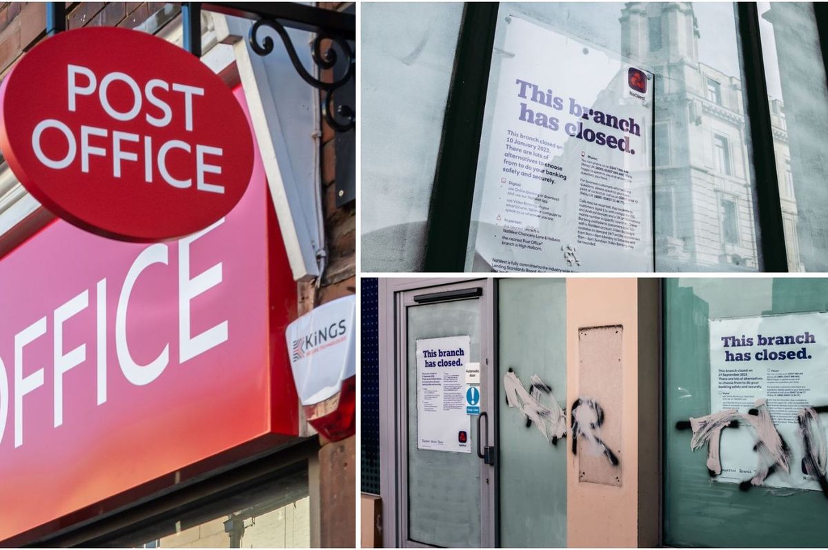 Post Office and bank branch closures