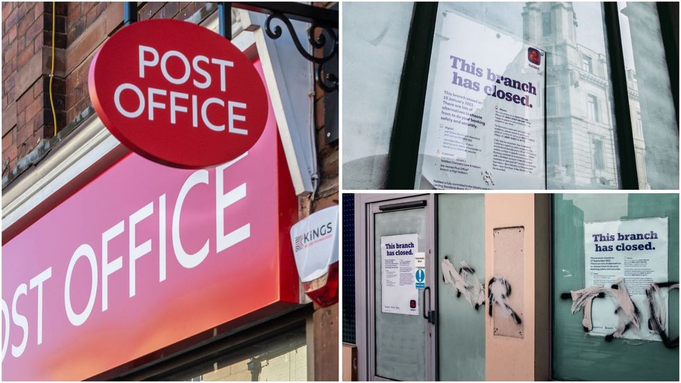 Post Office and bank branch closures