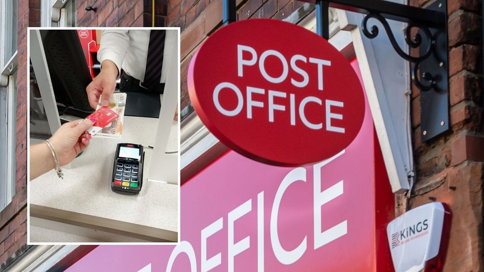 Post Office and cash being used