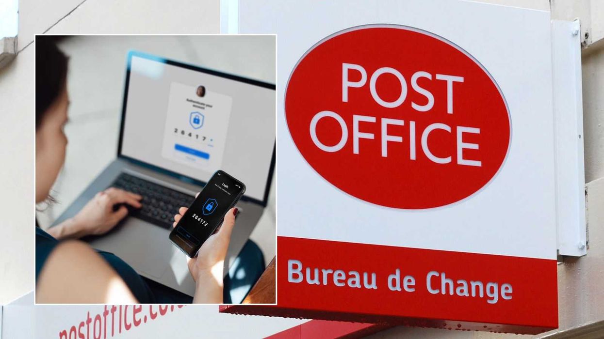 Post Office and woman using Digital ID