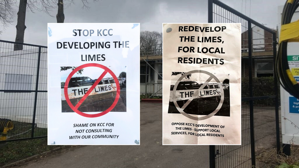 Posters against developing the Limes