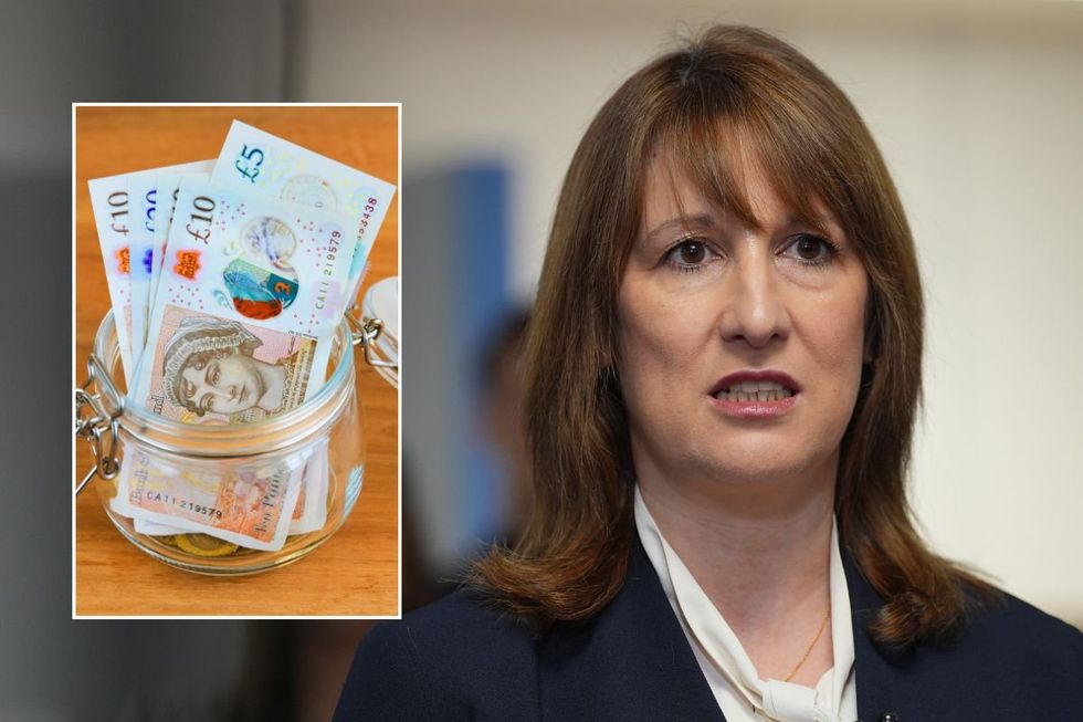 Pot of money and Chancellor Rachel Reeves
