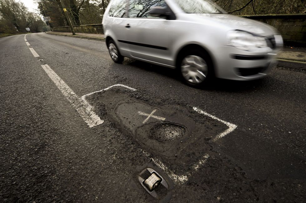Pothole in need of repair