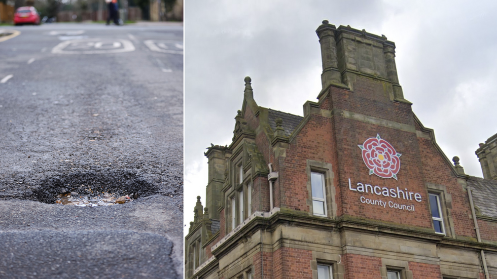 Pothole/Lancashire County Hall