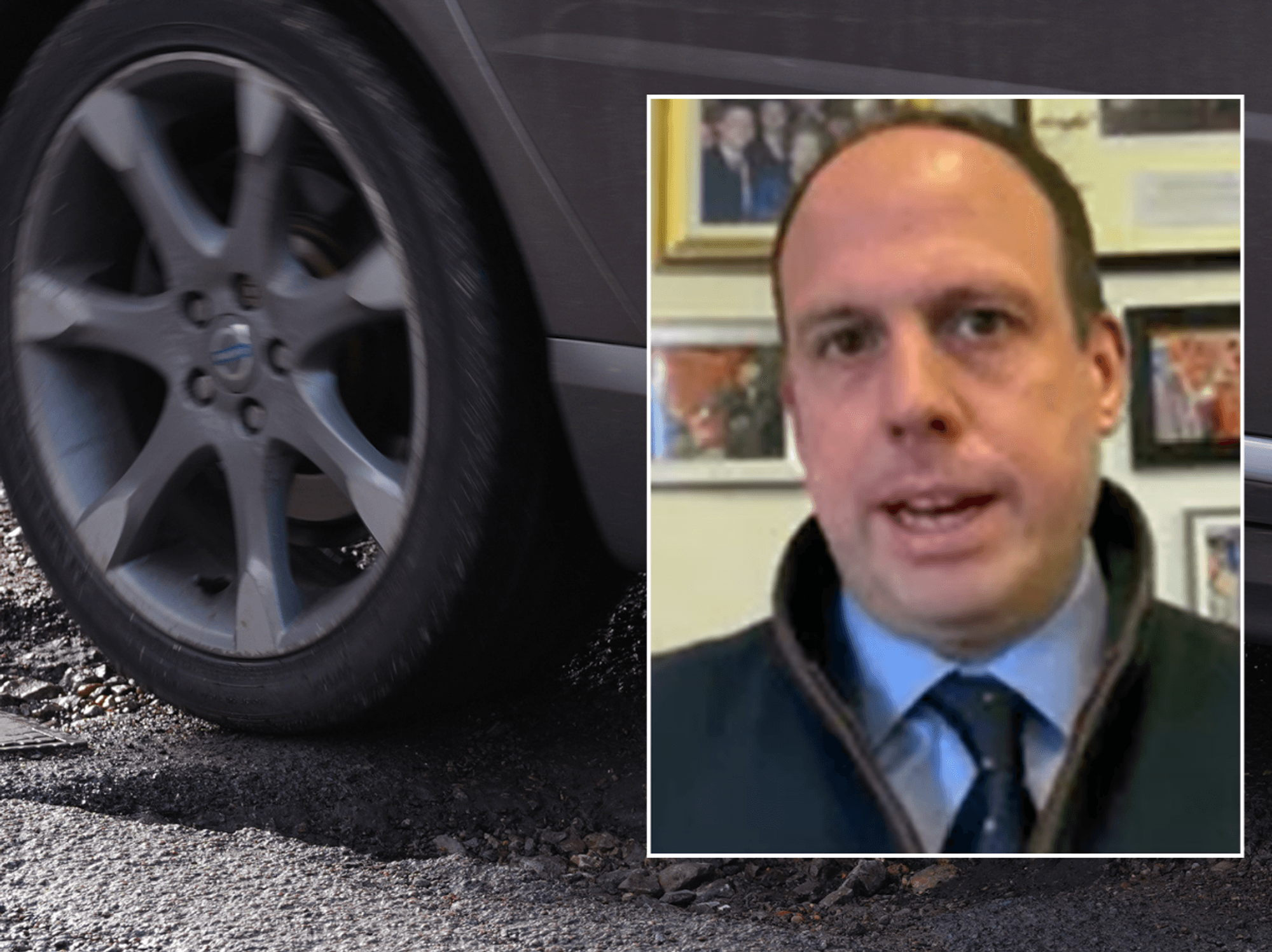 Pothole pictured in Chelmsford; Greg Smith