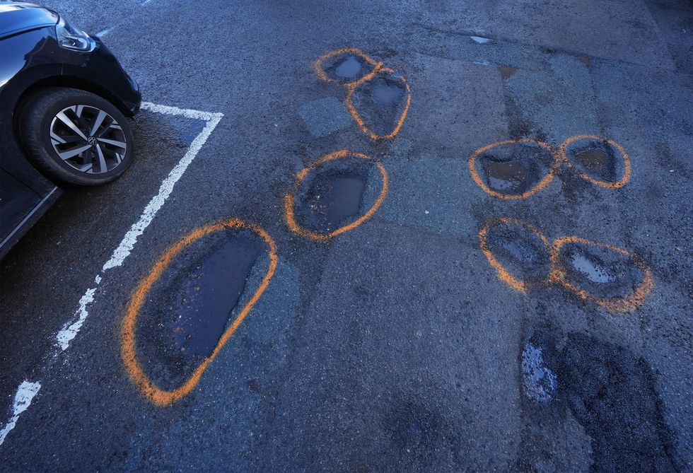Potholes outlined in Chelmsford, Essex