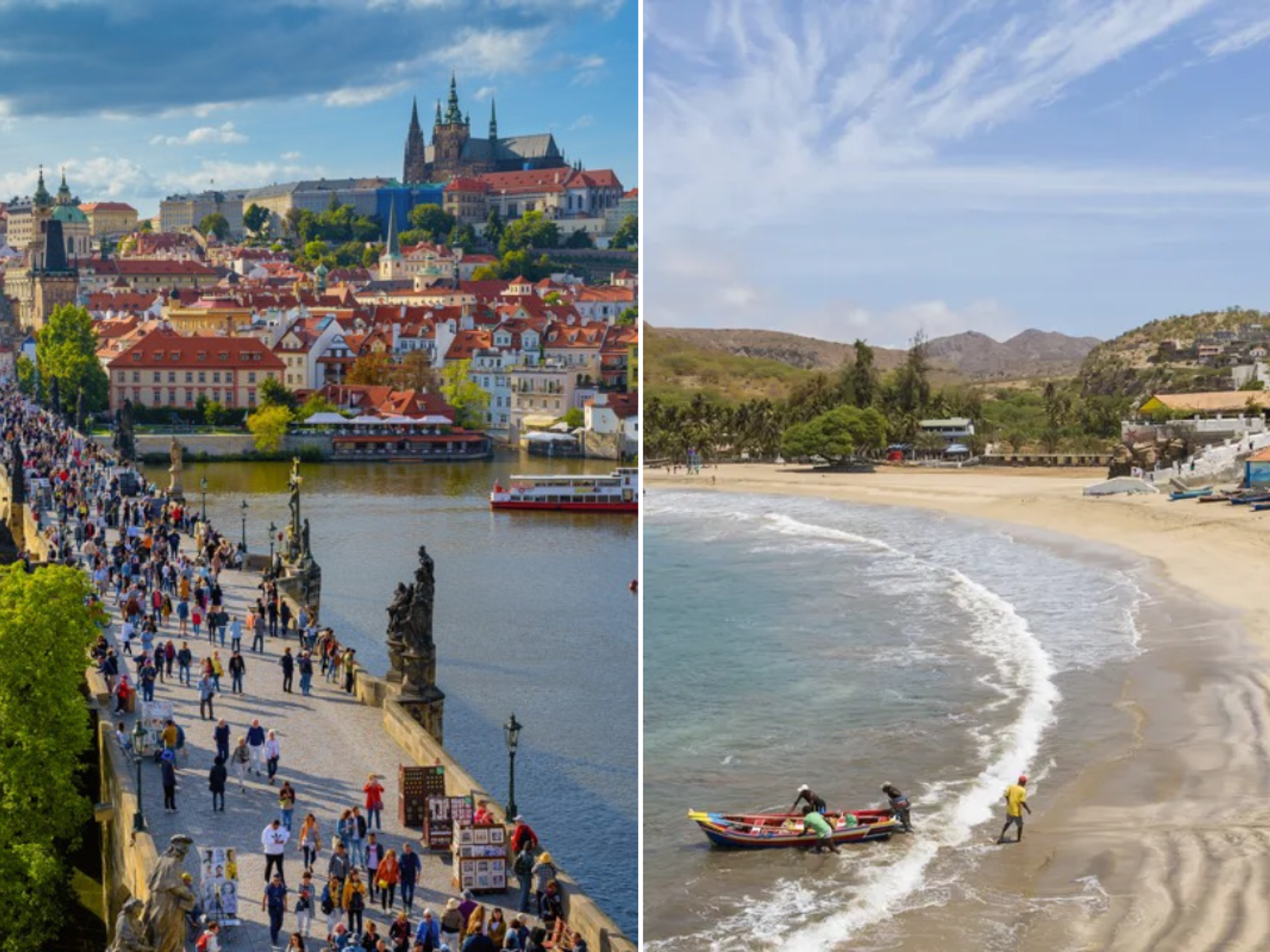 Prague / Cape Verde beach