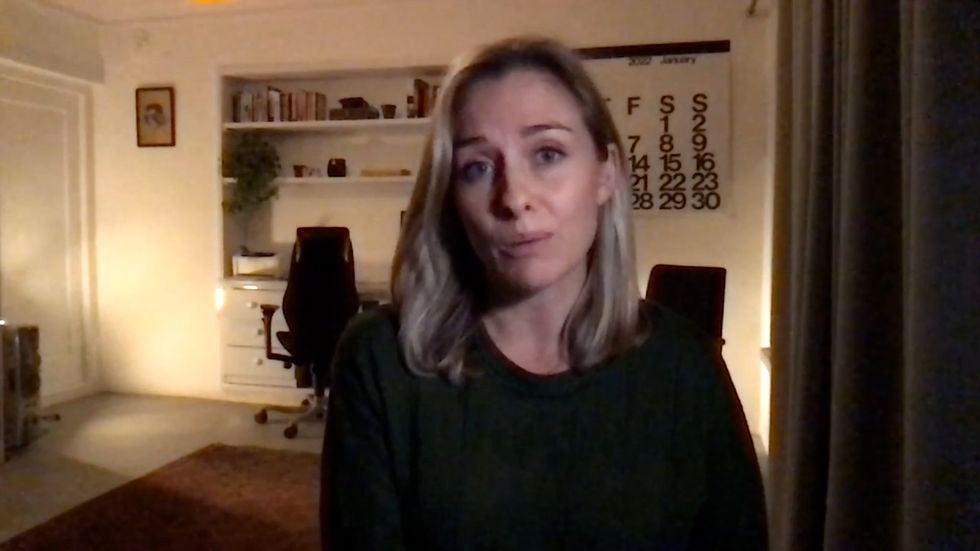 Pregnant reporter Charlotte Bellis says the Taliban have been 'really gracious' in helping her.