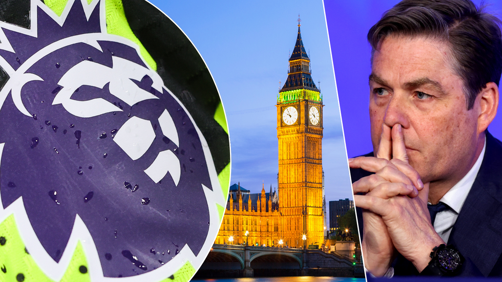 Premier League logo/Big Ben, Palace of Westminster/Premier League CEO Richard Masters