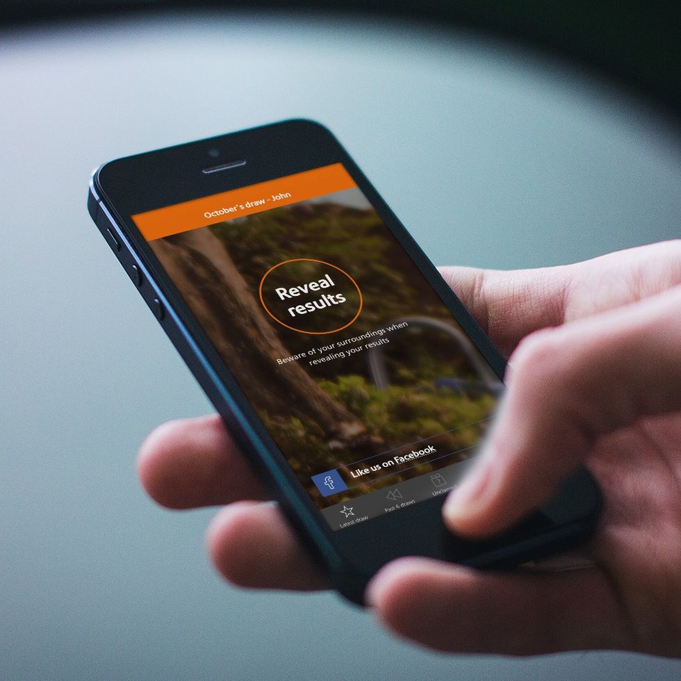 Premium Bonds prize checker app being used by NS&I saver