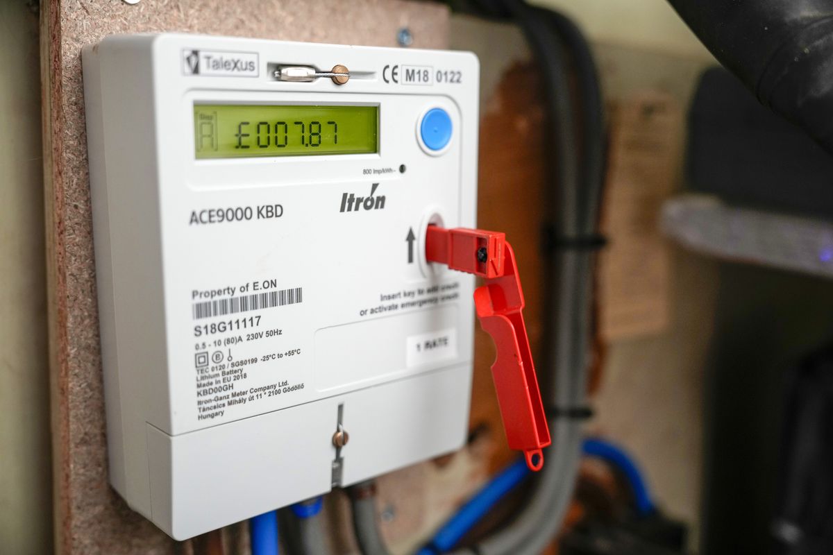 Prepayment meter for energy bills in pictures