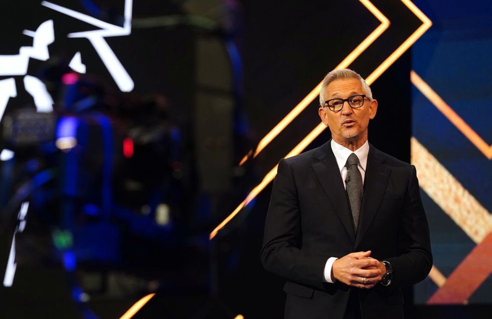 Presenter Gary Lineker during the BBC Sports Personality of the Year Awards 2021 at MediaCityUK, Salford. Picture date: Sunday December 19, 2021.