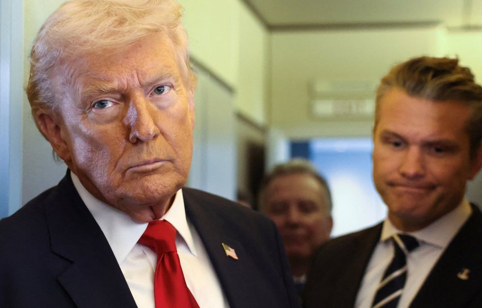 President Donald Trump addressed the conflict with Secretary of War Pete Hegseth a