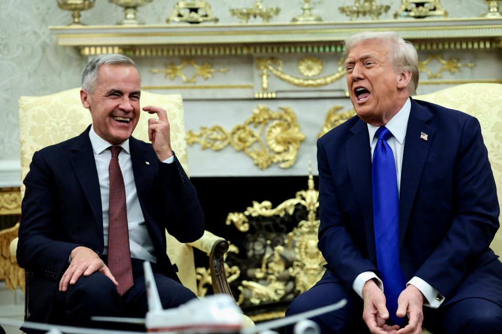 President Donald Trump and Canada's Prime Minister Mark Carney\u200b