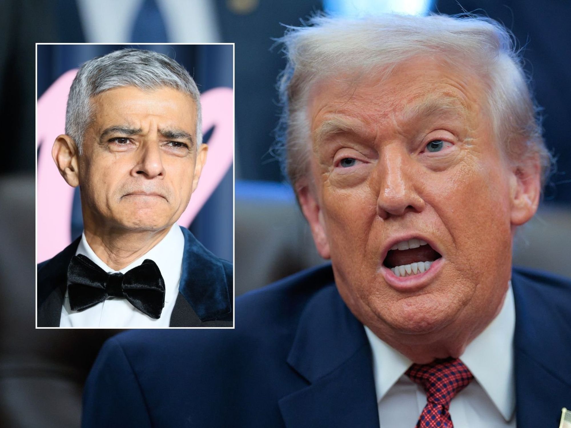 President Donald Trump, Sadiq Khan