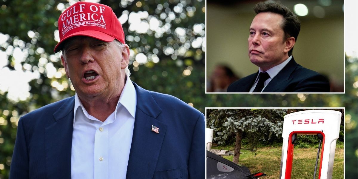 NextImg:Donald Trump attacks Tesla's Elon Musk, EV rules and hydrogen cars that 'blow up' - 'I don't want one!'