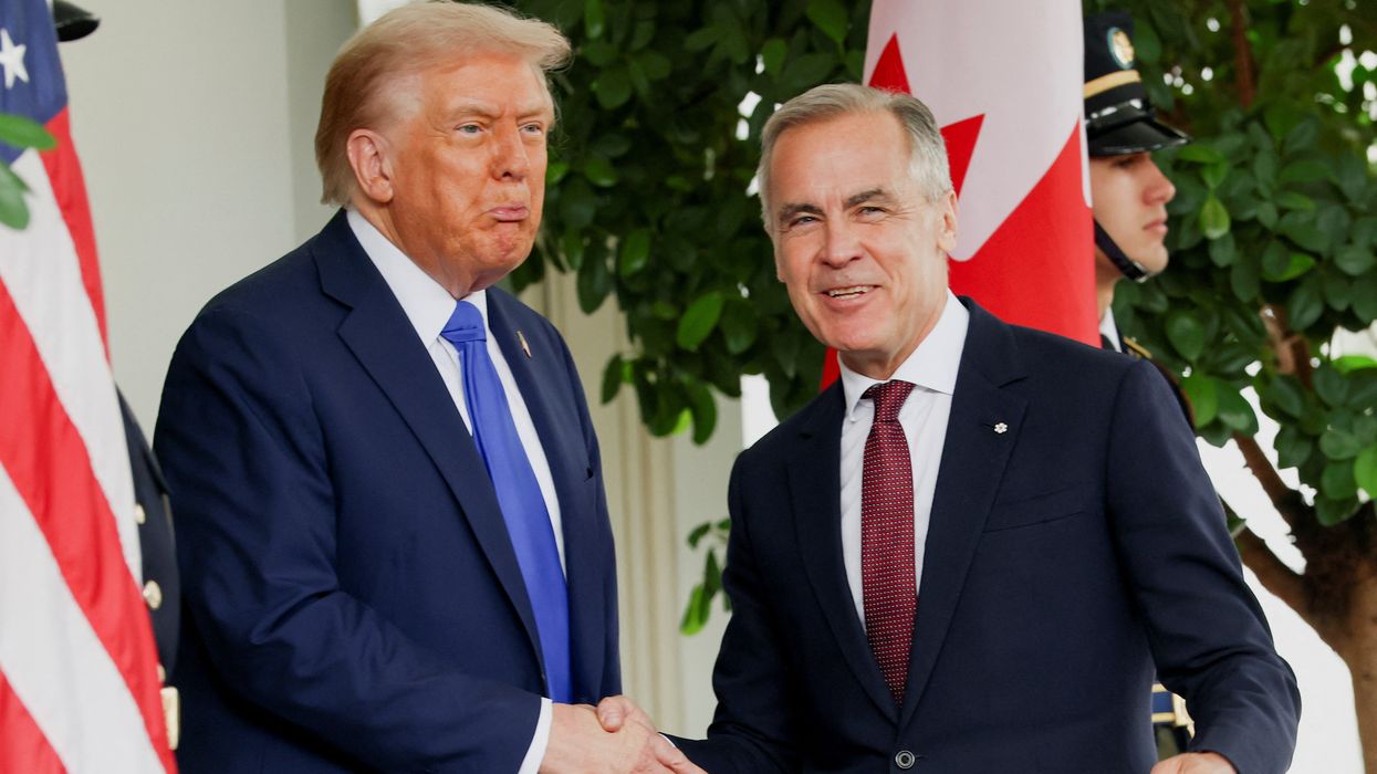  President Donald Trump welcomes Canada's Prime Minister Mark Carney
