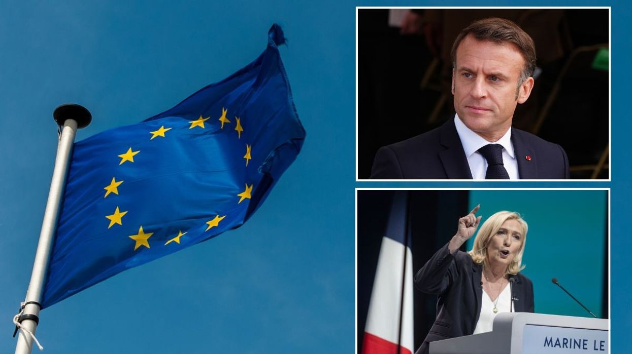 President Emmanuel Macron and Marine Le Pen