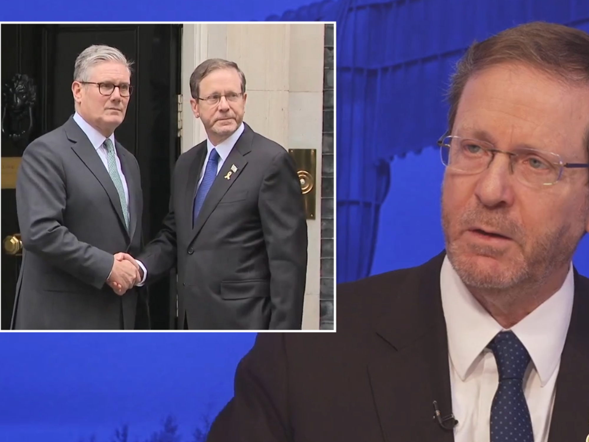 Israeli President insists UK and Israel are allies in GB News interview after ‘thorny’ talks with...