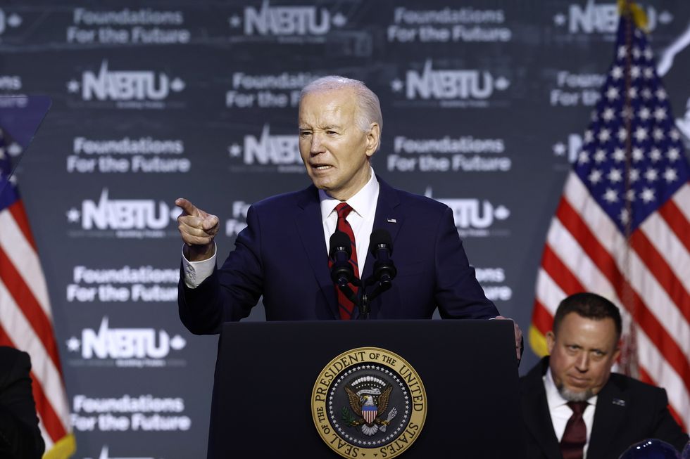President Joe Biden delivers remarks at the North American Building Trades Unions