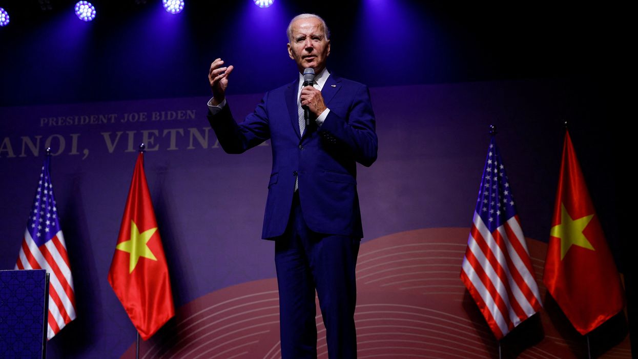 President Joe Biden holds a press conference in Hanoi, Vietnam