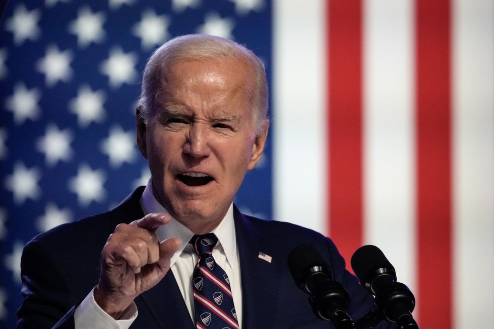 President Joe Biden speaks during a campaign event at Montgomery County Community College January 5, 2024