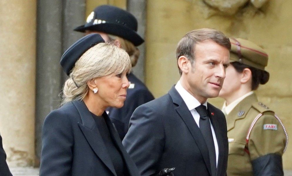 President Macron and wife