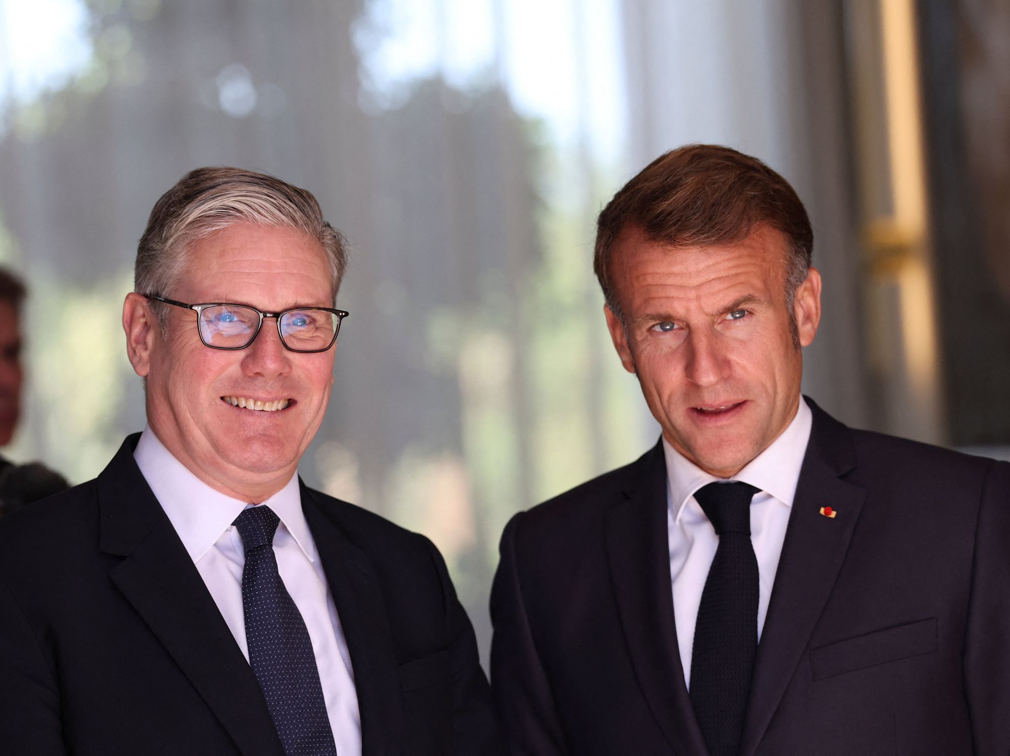 President of France Emmanuel Macron and Prime Minister Sir Keir Starmer