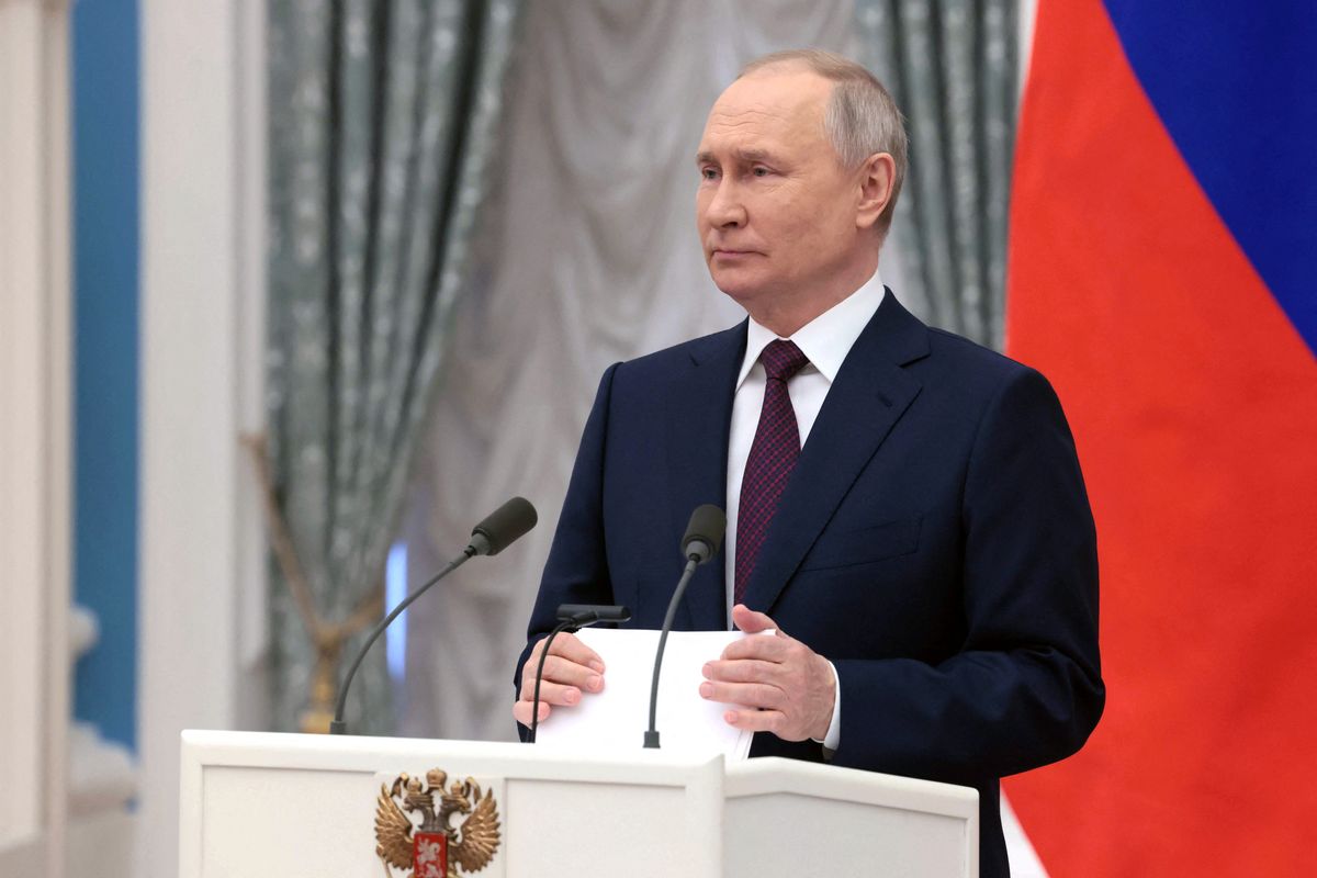 President Putin making a speech