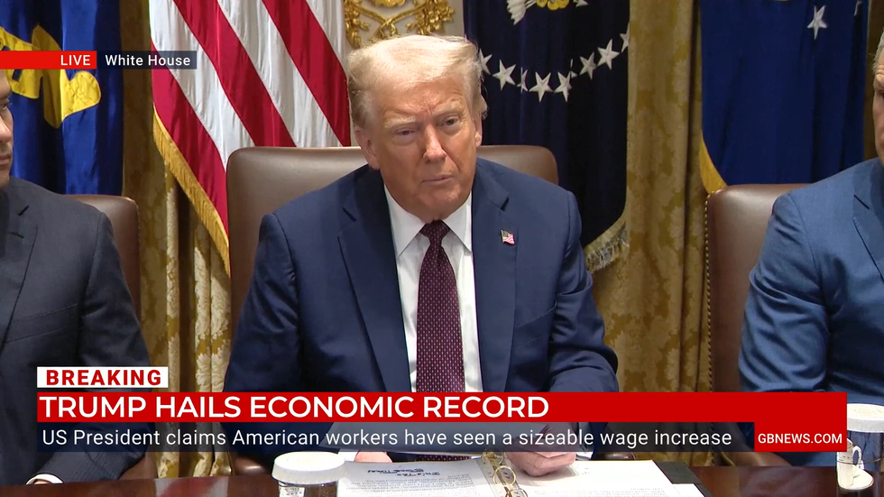 President Trump speaks at a Cabinet meeting